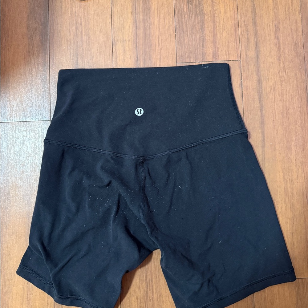 Lululemon black align biker shorts